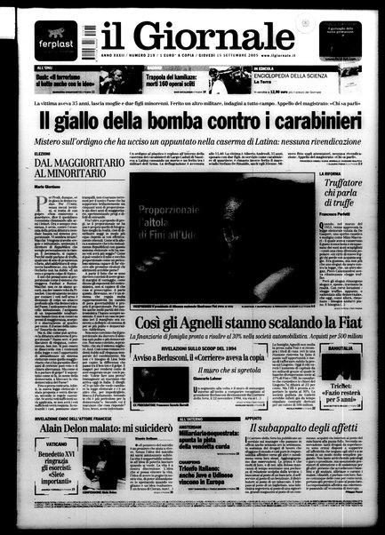 Il giornale : quotidiano del mattino